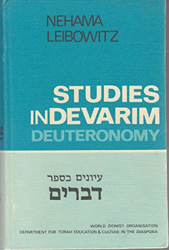 Stock image for Studies in Devarim Leibowitz, Nehama and Newman, Aryeh for sale by Langdon eTraders
