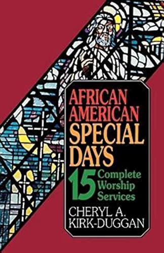 Imagen de archivo de African American Special Days: 15 Complete Worship Services a la venta por SecondSale