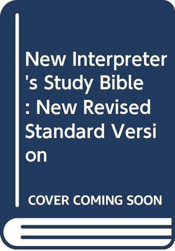 Beispielbild fr The New Interpreter's® Study Bible: New Revised Standard Version with Apocrypha zum Verkauf von HPB-Diamond