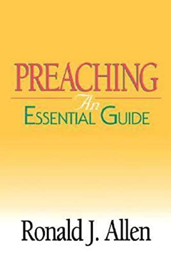 Beispielbild fr Preaching : An Essential Guide zum Verkauf von Better World Books