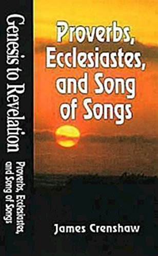 Stock image for Genesis to Revelation: Proverbs, Ecclesiastes, and Song of Songs Student Book for sale by SecondSale