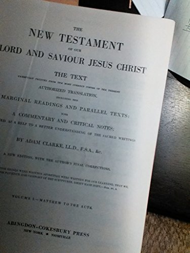 Imagen de archivo de Clarkes Commentary Volume 1 Gensis -Ester a la venta por HPB-Red