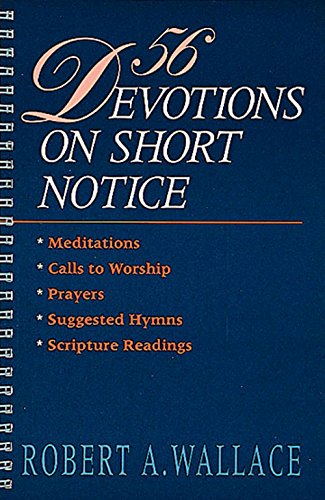 9780687105175: 56 Devotions on Short Notice