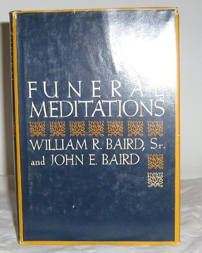 Beispielbild fr Funeral meditations zum Verkauf von Wonder Book