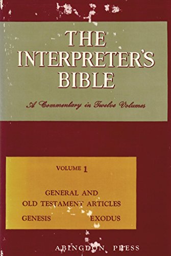 9780687192076: General Articles, Genesis, Exodus (v. 1) (The Interpreter's Bible)