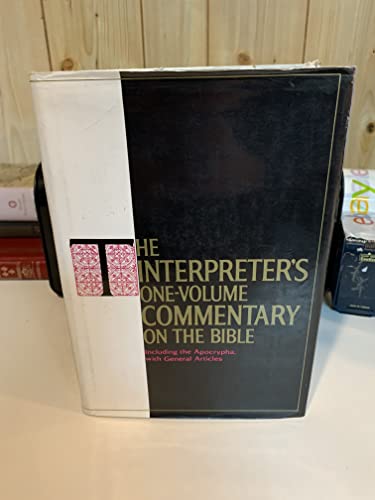 9780687192991: The Interpreter's One Volume Commentary on the Bible: Introduction and Commentary for Each Book of the Bible Including the Apocrypha, With General A