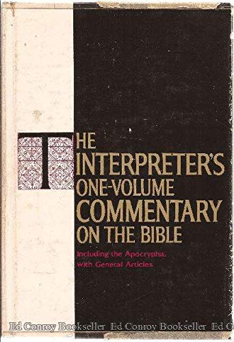 Interpreter's One Volume Commentary Index