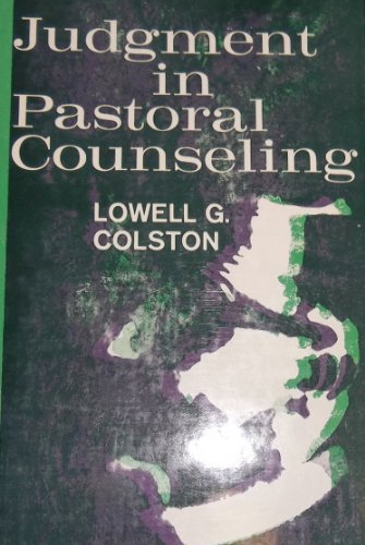 Stock image for Judgment in Pastoral Counseling for sale by Top Notch Books