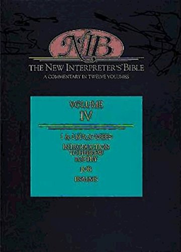 9780687278176: Introduction to Hebrew Poetry; 1 and 2 Maccabees; Psalms; Job (v. 4) (The New Interpreter's Bible: A Commentary in Twelve Volumes)