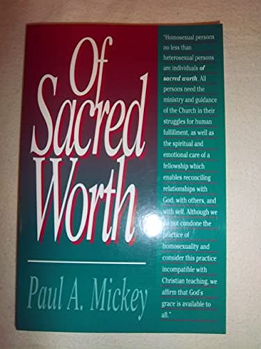 Beispielbild fr Of Sacred Worth zum Verkauf von WorldofBooks