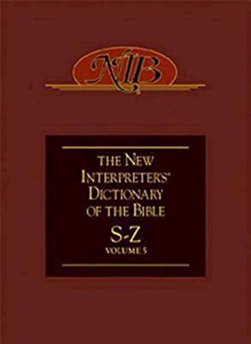 9780687333950: S - Z (v. 5) (The New Interpreter's Dictionary of the Bible)