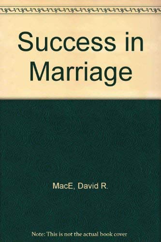 Beispielbild fr Success in Marriage zum Verkauf von Better World Books