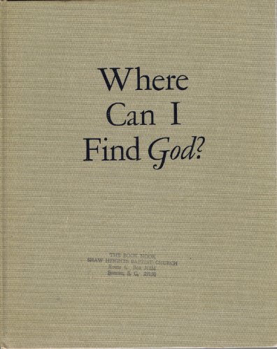 Where can I find God? (9780687451586) by Doss, Helen Grigsby