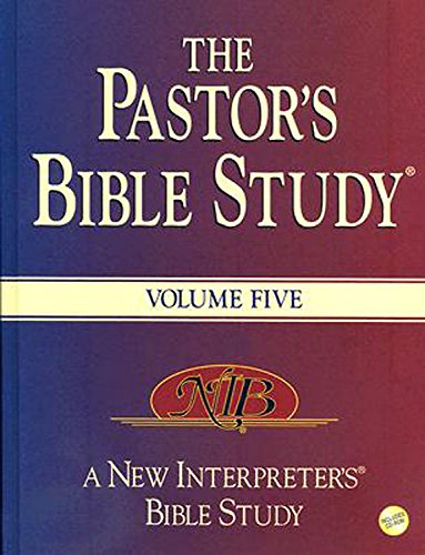 Imagen de archivo de The Pastor's Bible Study: 5 a la venta por Wonder Book
