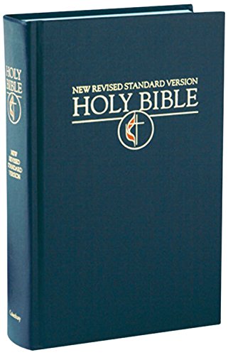 Stock image for New Revised Standard Version (NRSV) Pew Bible with United Methodist Cross & Flame: Large Print, Cross and Flame Emblem, Navy Blue for sale by GF Books, Inc.