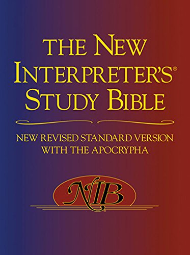 Stock image for Paperback ed. New Interpreters Study Bible, NRSV: New Revised Standard Version with Apocrypha for sale by Zoom Books Company