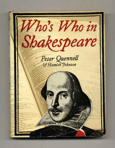 Stock image for Who's Who in Shakespeare for sale by Better World Books: West