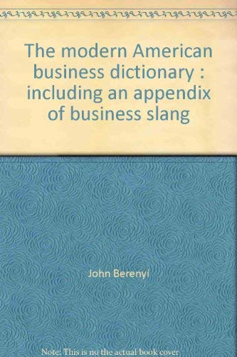 Imagen de stock para Title: The modern American business dictionary Including