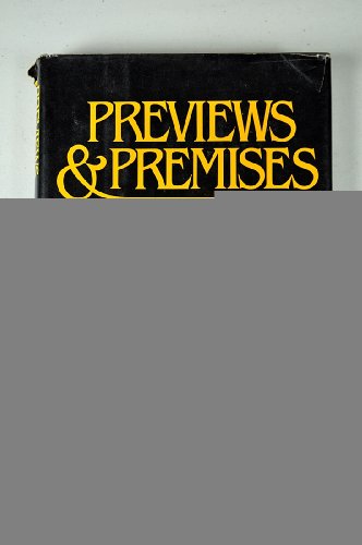 Beispielbild fr Previews and Premises zum Verkauf von Wonder Book