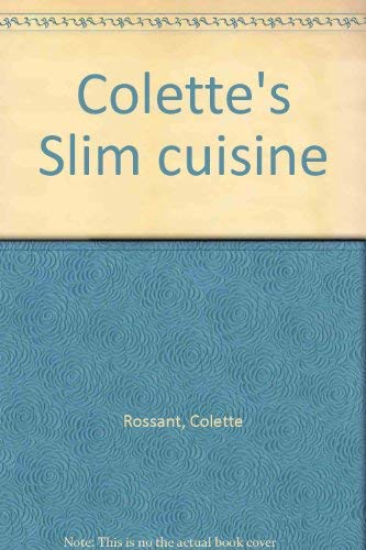 Stock image for Colette's Slim cuisine for sale by HPB-Ruby