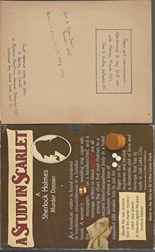 Beispielbild fr A Study in Scarlet: A Sherlock Holmes Murder Dossier zum Verkauf von Wonder Book