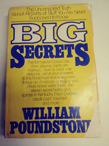 Beispielbild fr Big Secrets : The Uncensored Truth about All Sorts of Stuff You Are Never Supposed to Know zum Verkauf von Better World Books