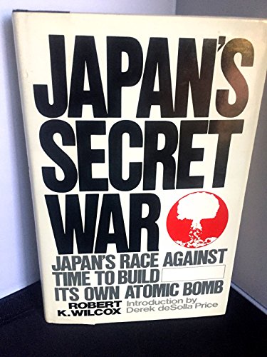 Beispielbild fr Japan's Secret War zum Verkauf von Better World Books