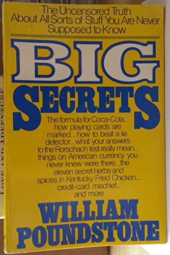 9780688048303: Big Secrets: The Uncensored Truth about All Sorts of Stuff ...