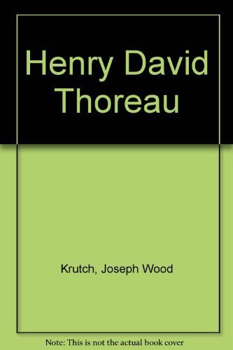 Beispielbild fr Henry David Thoreau zum Verkauf von Better World Books
