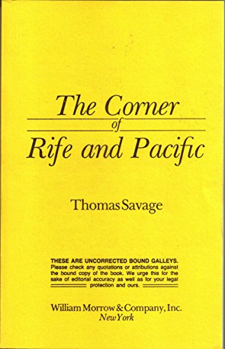Imagen de archivo de The Corner of Rife and Pacific a la venta por Blue Vase Books