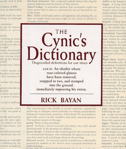 Stock image for The Cynic's Dictionary for sale by 2Vbooks