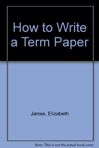 9780688419516: How to Write a Term Paper