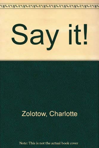 Imagen de archivo de Say It! a la venta por Better World Books