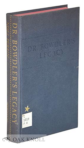 Beispielbild fr Dr. Bowdler's Legacy: A History of Expurgated Books in England and America zum Verkauf von Wonder Book