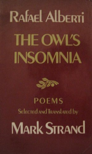 Imagen de archivo de The Owl's Insomnia (English and Spanish Edition) a la venta por Housing Works Online Bookstore