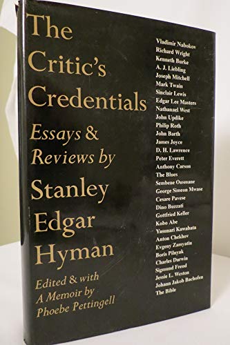Beispielbild fr The Critic's Credentials: Essays & Reviews zum Verkauf von ThriftBooks-Dallas