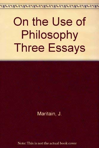 9780689701351: On the Use of Philosophy Three Essays