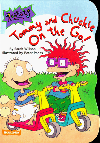 Stock image for Tommy and Chuckie on the Go! (Rugrats Super Shaped Board Book) for sale by Wonder Book
