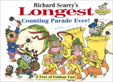 Imagen de archivo de Richard Scarry's Longest Counting Parade Ever!: 8 Feet of Foldout Fun! (Richard Scarry's Best Books Ever!) a la venta por Virginia Books & More