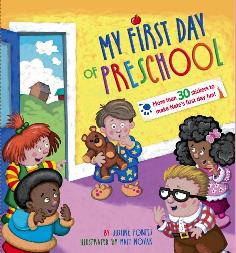 Beispielbild fr My First Day of Preschool [With 33 Reusable Vinyl Stickers] zum Verkauf von ThriftBooks-Dallas