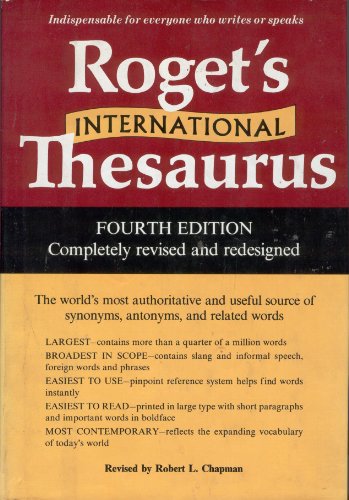 Stock image for Roget's International Thesaurus (Harper Colophon Books) for sale by Open Books