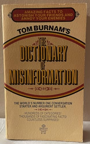 9780690001471: The Dictionary of Misinformation