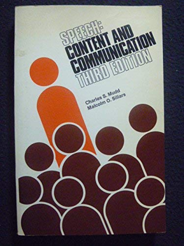 Beispielbild fr Speech : Content and Communication zum Verkauf von Better World Books