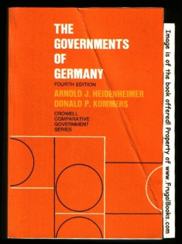 Imagen de archivo de The Governments of Germany (The Crowell Comparative Government Series) a la venta por Court Street Books/TVP Properties, Inc.