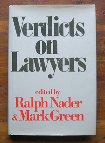 Imagen de archivo de Verdicts on lawyers a la venta por Cheryl's Books
