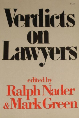 Imagen de archivo de Verdicts on Lawyers a la venta por George Cross Books
