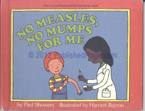 Beispielbild fr No measles, no mumps for me (Let's-read-and-find-out science book) zum Verkauf von Wonder Book