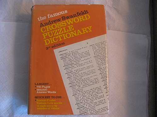 9780690223255: The Famous Andrew Swanfeldt Crossword Puzzle Dictionary