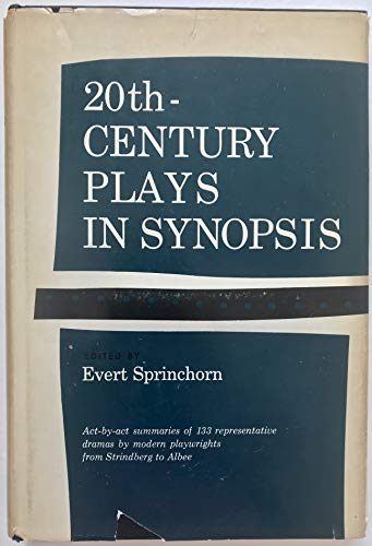 Stock image for 20th-Century Plays in Synopsis for sale by Better World Books