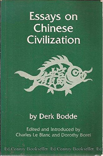 Stock image for Essays on Chinese Civilization (Princeton Series of Collected Essays) for sale by HPB-Emerald